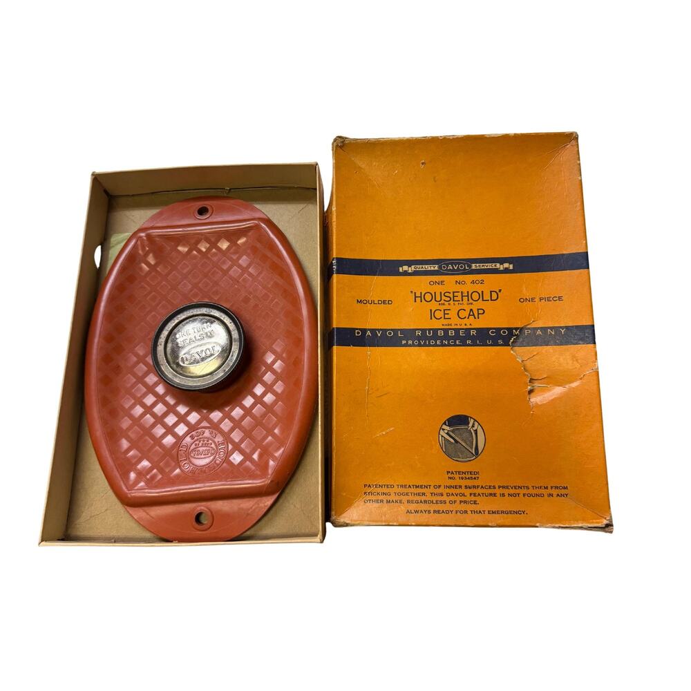 Davol Ice Cap Rubber Vintage in box
